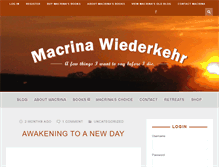 Tablet Screenshot of macrinawiederkehr.com